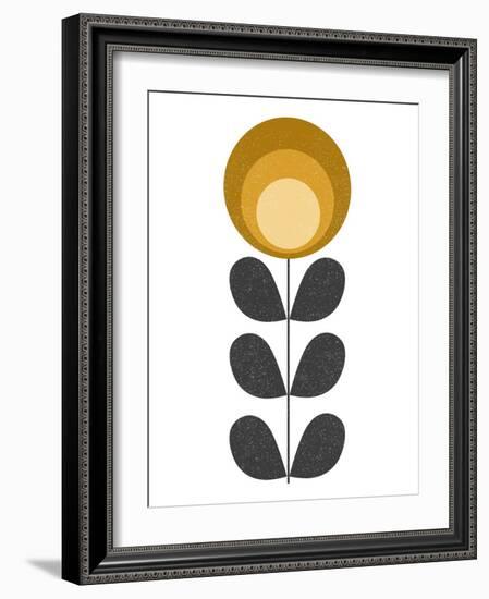 Mid Century Modern Yellow Flower I-Anita Nilsson-Framed Art Print