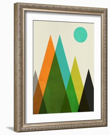 Mid Century Mountains I-Eline Isaksen-Framed Art Print