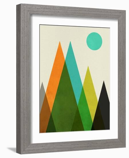 Mid Century Mountains I-Eline Isaksen-Framed Art Print