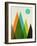 Mid Century Mountains I-Eline Isaksen-Framed Art Print