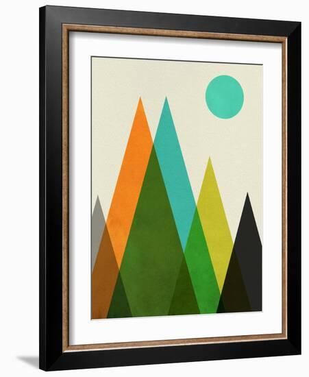 Mid Century Mountains I-Eline Isaksen-Framed Art Print