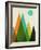 Mid Century Mountains I-Eline Isaksen-Framed Art Print