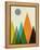 Mid Century Mountains II-Eline Isaksen-Framed Stretched Canvas