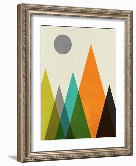 Mid Century Mountains II-Eline Isaksen-Framed Art Print