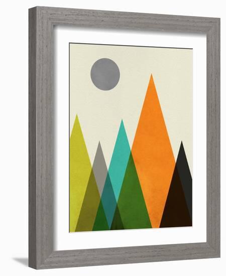 Mid Century Mountains II-Eline Isaksen-Framed Art Print