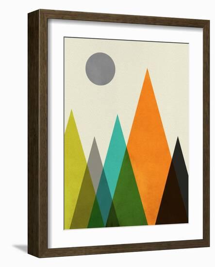 Mid Century Mountains II-Eline Isaksen-Framed Art Print