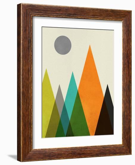 Mid Century Mountains II-Eline Isaksen-Framed Art Print