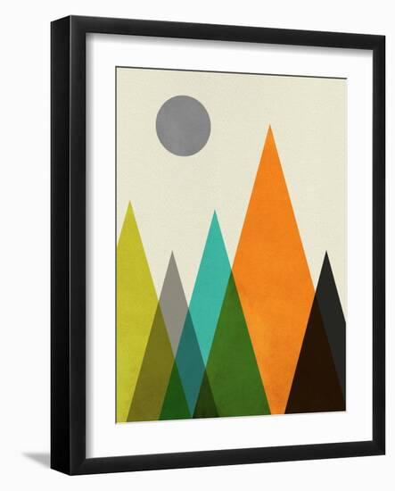 Mid Century Mountains II-Eline Isaksen-Framed Art Print