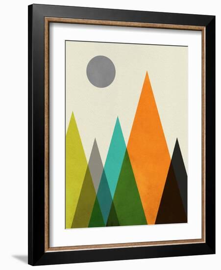 Mid Century Mountains II-Eline Isaksen-Framed Art Print