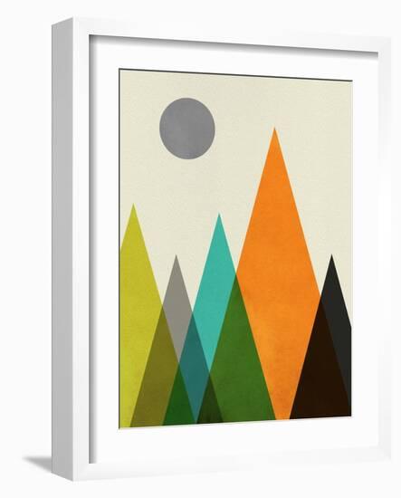 Mid Century Mountains II-Eline Isaksen-Framed Art Print