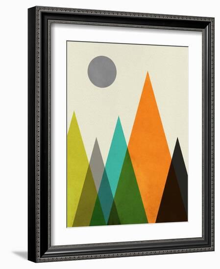 Mid Century Mountains II-Eline Isaksen-Framed Art Print