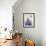 Mid Century Mountains III-Eline Isaksen-Framed Art Print displayed on a wall