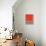 Mid Century Orange Red Study-Eline Isaksen-Art Print displayed on a wall