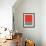 Mid Century Orange Red Study-Eline Isaksen-Framed Art Print displayed on a wall