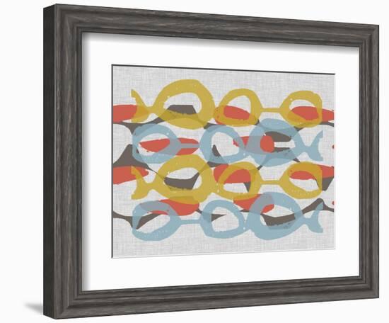 Mid Century Pattern I-Jennifer Goldberger-Framed Art Print