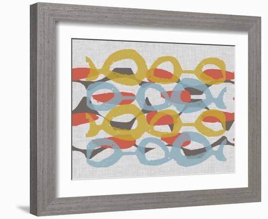 Mid Century Pattern I-Jennifer Goldberger-Framed Art Print