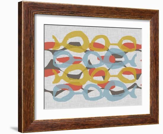 Mid Century Pattern I-Jennifer Goldberger-Framed Art Print