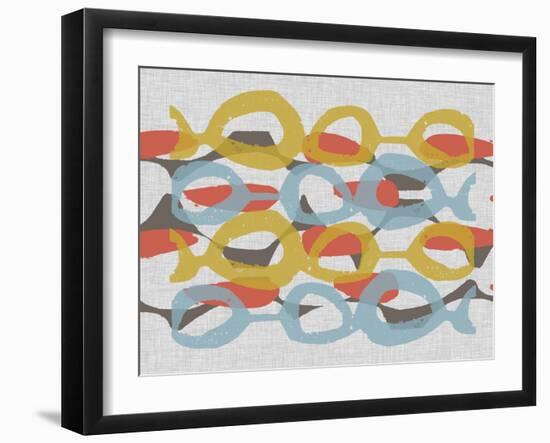 Mid Century Pattern I-Jennifer Goldberger-Framed Art Print