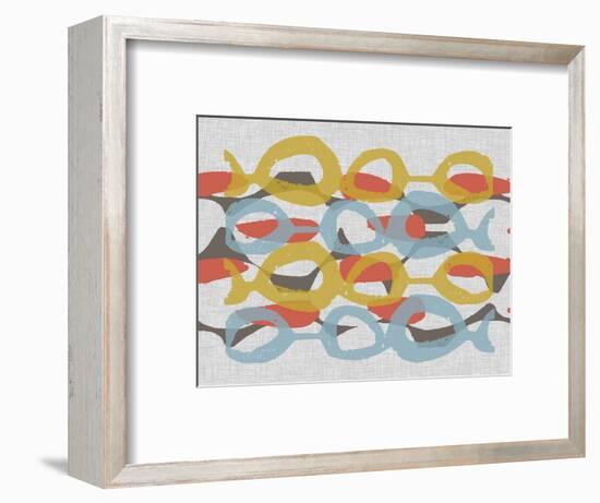 Mid Century Pattern I-Jennifer Goldberger-Framed Premium Giclee Print