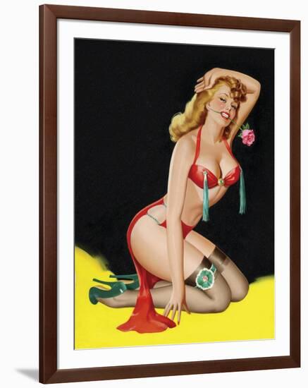 Mid-Century Pin-Ups - Beauty Parade Magazine - Rose-Peter Driben-Framed Art Print
