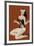 Mid-Century Pin-Ups - Lacing her bra-Peter Driben-Framed Art Print