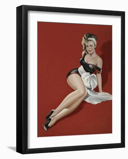 Mid-Century Pin-Ups - Magazine Cover - The Gift-Peter Driben-Framed Art Print