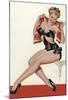 Mid-Century Pin-Ups - Wink Magazine - Silk Stockings & High Heels-Peter Driben-Mounted Art Print