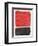 Mid Century Red and Black Study-Eline Isaksen-Framed Art Print