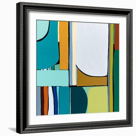 Mid-century Rendezvous-Hyunah Kim-Framed Art Print