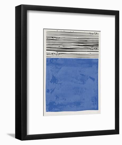 Mid Century Royal Blue Study-Eline Isaksen-Framed Art Print