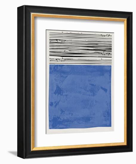 Mid Century Royal Blue Study-Eline Isaksen-Framed Art Print