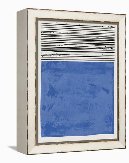 Mid Century Royal Blue Study-Eline Isaksen-Framed Stretched Canvas