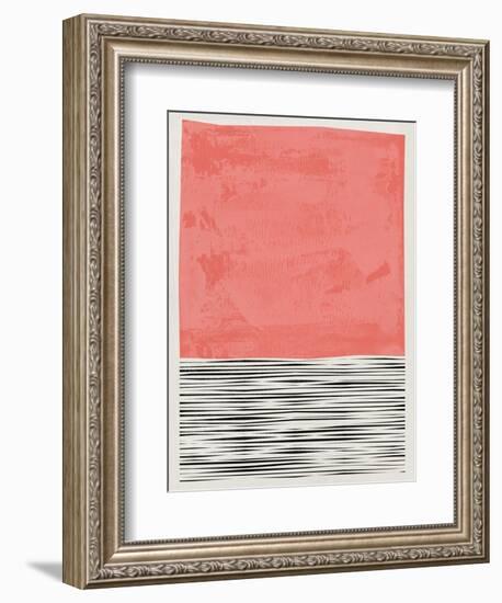 Mid Century Salmon Study-Eline Isaksen-Framed Art Print