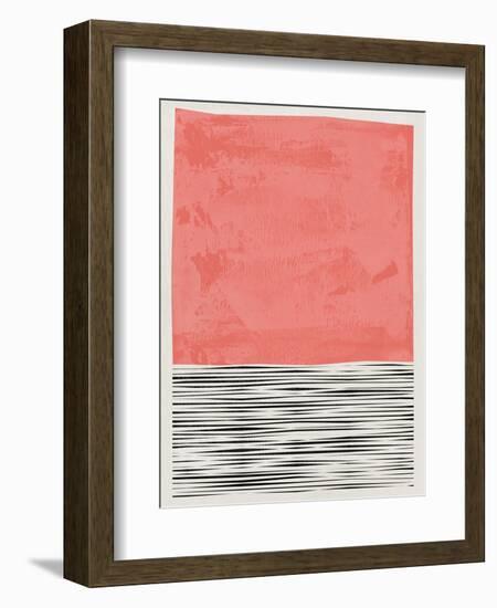 Mid Century Salmon Study-Eline Isaksen-Framed Art Print