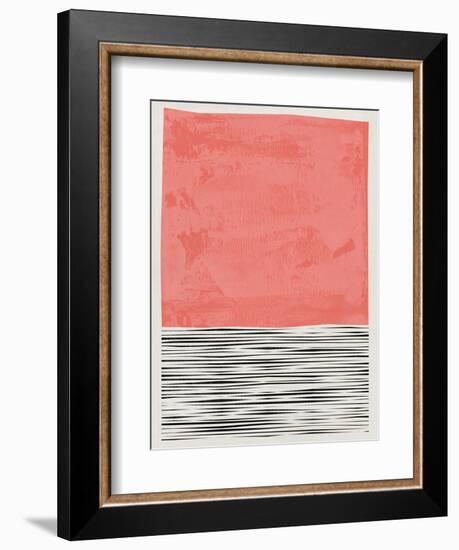 Mid Century Salmon Study-Eline Isaksen-Framed Art Print