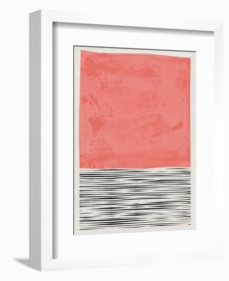 Mid Century Salmon Study-Eline Isaksen-Framed Art Print