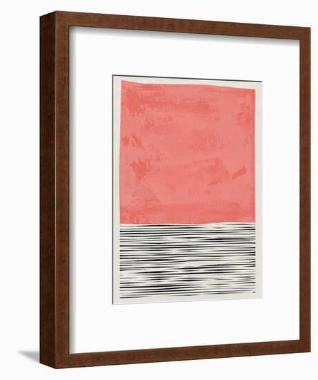 Mid Century Salmon Study-Eline Isaksen-Framed Art Print