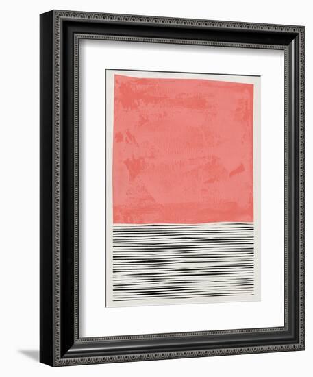 Mid Century Salmon Study-Eline Isaksen-Framed Art Print