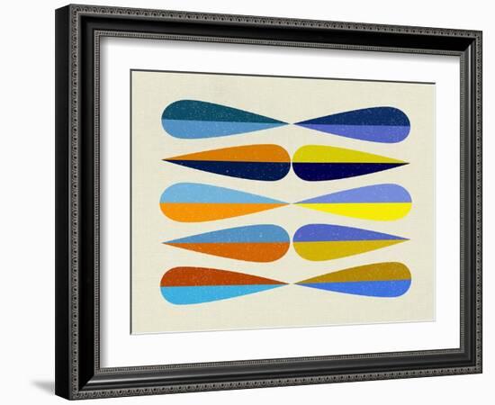 Mid Century Shapes I-Eline Isaksen-Framed Art Print