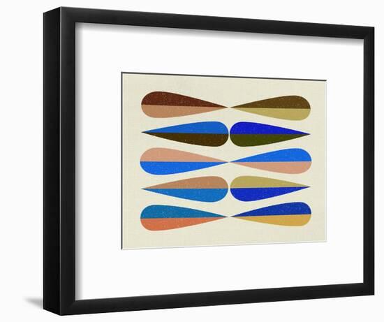 Mid Century Shapes II-Eline Isaksen-Framed Art Print