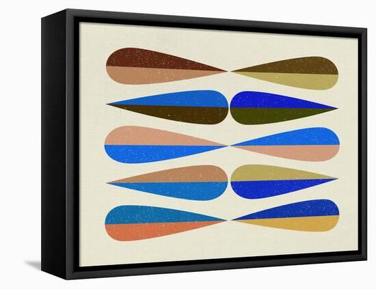 Mid Century Shapes II-Eline Isaksen-Framed Stretched Canvas