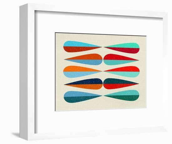 Mid Century Shapes III-Eline Isaksen-Framed Art Print