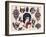 Mid-Century Tattoo Flash-null-Framed Art Print