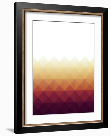 Mid Century Triangular Ornament IV-Eline Isaksen-Framed Art Print