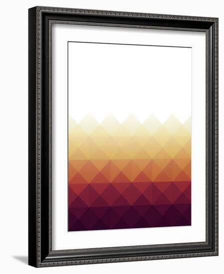 Mid Century Triangular Ornament IV-Eline Isaksen-Framed Art Print