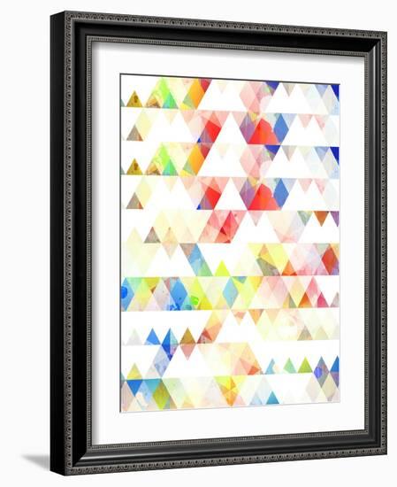 Mid Century Triangular Pattern II-Eline Isaksen-Framed Art Print