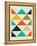 Mid Century Triangular Pattern III-Eline Isaksen-Framed Stretched Canvas