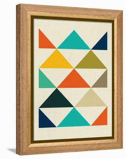 Mid Century Triangular Pattern III-Eline Isaksen-Framed Stretched Canvas