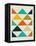 Mid Century Triangular Pattern III-Eline Isaksen-Framed Stretched Canvas