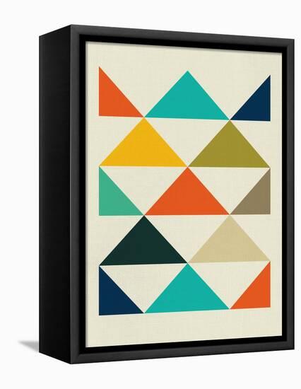 Mid Century Triangular Pattern III-Eline Isaksen-Framed Stretched Canvas